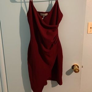 Burgundy dress